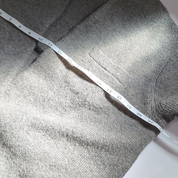 J. Crew Sweater Womens Small Gray Cocoon Sweater-Blazer Wool Blend - Picture 8 of 9